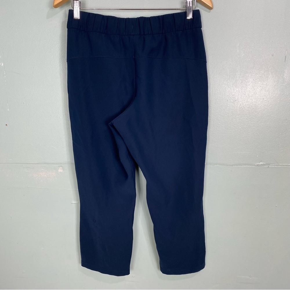 Lululemon On The Fly Crop Pants Blue Sz 6 W6AVMS - Picture 5 of 7